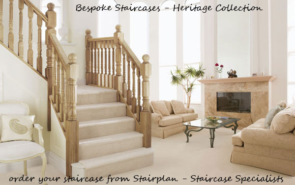 Stairplan Specialise in Bespoke staircases - look at the heritage collection