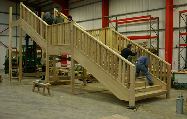 Large external staircase