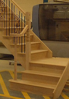 Entry steps to staircases bullnose curtail double curtails