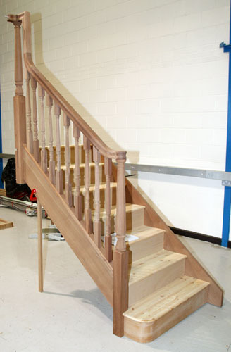 Entry steps to staircases bullnose curtail double curtails