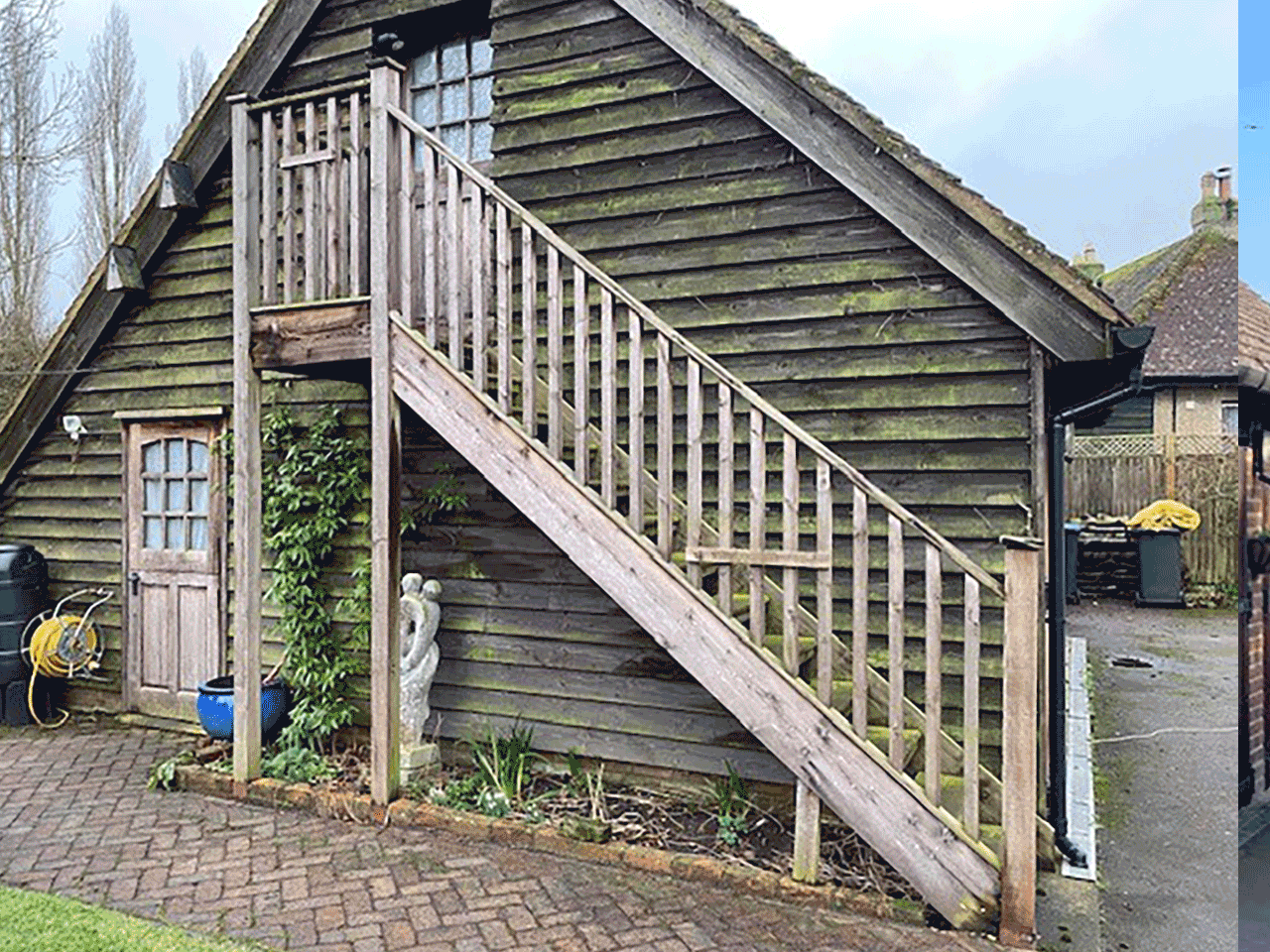 old stair to new stair transition