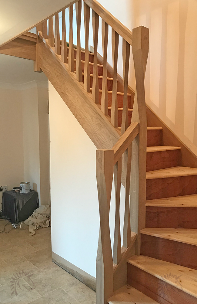 Oak Staircases with Horton Square Twist Balustrade