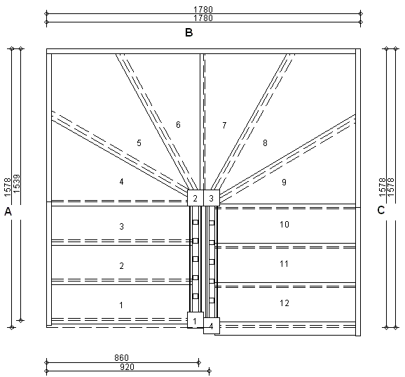 Right Hand Double Winder Staircase Fix Right Turn