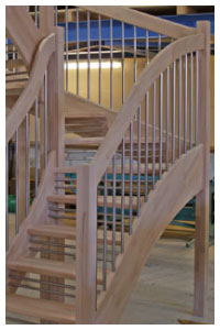 Beech openplan with twin riser safety bars