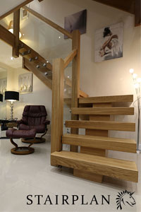 Oak feature staircases